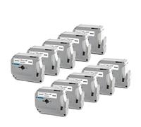XGdEKA 10pk Black su White M-K231 Etichette compatibili con il nastro di etichettatura da 12 mm con MK 231 MK-231 MAKER MAKER M per dispositivo di etichettatura(10PK-Black on White)