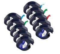 XGdEKA 5pcs 10pcs 12mm LT nastro compatibile con 91201 91331 12267 91202 91200 tappeti di etichetta per l'etichetta LT100H(10PK 5Mixed Colors)