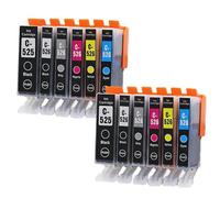 XGdEKA 6pk PGI525 PGI 525 CLI 526 cartucce di inchiostro compatibili con stampanti come IP4850 IX6550 MG5150 MG5250 MG6150 MG8150 MX885 MG5350(2set 12PK)