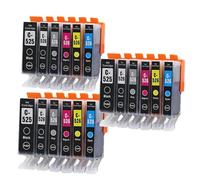 XGdEKA 6pk PGI525 PGI 525 CLI 526 cartucce di inchiostro compatibili con stampanti come IP4850 IX6550 MG5150 MG5250 MG6150 MG8150 MX885 MG5350(3set 18PK)