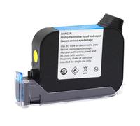 XGdEKA JS10 JS10M ECO Solvent Ink Cartidge Compatibile con stampante portatile termico 12. CODER INKJET da 7 mm Data a getto di scadenza 600dpi(JS10-Yellow)