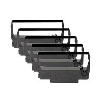 XGdEKA Nastro di stampa inchiostro compatibile per ERC30 ERC34 ERC38 funziona con TM-U230 U300 U300D U325 U370 U375 TM-200-UB 267 II 270 Stampante Nastro di sostituzione universale(5 pcs Black)