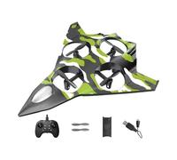 Xgdsnly 1 Aereo Telecomandato RC Modello Jet Quadricottero Elicottero Luci LED Decollo Verticale Materiale PP Portatile Adatto a Bambini Principianti Adulti R, con 1 Batteria