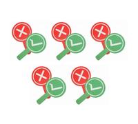 Xgdsnly 10 Pezzi Trasmissione Didattico con Maniglia Integrata Impermeabile Dispositivo di Indicazione Bifacciale per Educri, Stile A