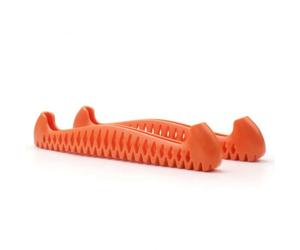 Xgdsnly 2 Pezzi Coprilama Elastico Antiusura Coprilama Flessibile Portatile Salvalama per Pattinatori, Arancione Chiaro