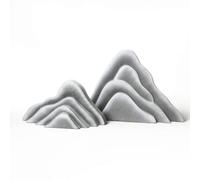 Xgdsnly 2 Pezzi Roccia Artificiale Realistica Finta Roccia Resistente Alle Intemperie Finta Pietra per Allestitori, Servizi Fotografici, Giardini in Miniatura, Roccia Di Neve Simulata