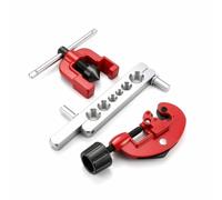 Xgdsnly 3 Pezzi Kit Cartellatrice con Tagliatubi Professionale Utensili Robusto Utensile per Idraulici, Installatori Condizionatori, Idraulica, 3 Pezzi Metrico In Blister