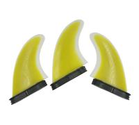 Xgdsnly 3 Pezzi Set di Stabilizzatori da Surf Versatili Stabilizzatori con Attacco Doppia Linguetta Rinforzate per Surfisti , Giallo , G3/S