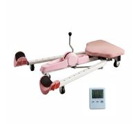 Xgdsnly Allungatore Gambe 180 Gradi Portata Elevata Divaricatore Gambe Facile da Pulire di Flessibilità per Palestra, Rosa, Versione Standard con Timer