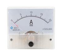 Xgdsnly Amperometro Analogico di Corrente, Amperometro Analogico di Corrente Professionale Durevole Da 2,5, Amperometro di Corrente Da Pannello Della Cor, DC 0-20A