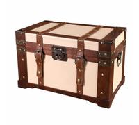 Xgdsnly Baule in Legno Vintage, 6150B-02复古木箱-白色大号, Grande