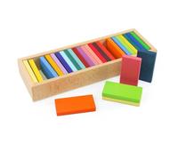 Xgdsnly Blocchi Arcobaleno Costruzioni in Legno per Bambini con Elementi Geometrici Immaginazione Coordinazione Mano Occhio Adatto a Casa Cameretta Classe Prescolare, Bar