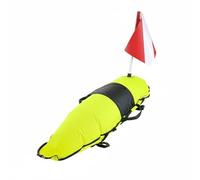 Xgdsnly Boa Spindle Gonfiabile Materiale Resistente Boa Segnalazione Immersione Leggiera e Compatta Attrezzatura Subacquea per Apneisti, Pescatori Subacquei, Giallo Fluorescente