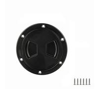 Xgdsnly Boccaporto da Incasso Impermeabile, Nero, 5 Pollici | Apertura a Vite Rapida, Resistente, Portello di Ispezione, per Coperta Della Barca, Yacht, Diportisti