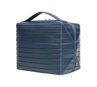 Xgdsnly Borsa Cosmetici Rettangolare Grande Capacità Beauty Case con Manico Resistente Beauty Case da per Valigia, Array, Blu Scuro