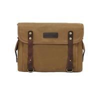 Xgdsnly Borsa da con Tracolla Vintage Borsa da Sella con Tracolla Impermeabile per ciclisti, Pendolari, 19 Pollici, Beige, color to 3