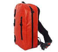 Xgdsnly Borsa Impermeabile 12 Litri Anelli di Fissaggio Frontali a Tracolla Bag Tattica Resistente All'usura Borsa a Tracolla a per Pesca, Ciclismo, Arancione, Arancione