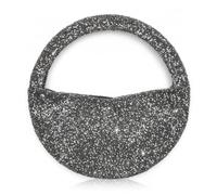 Xgdsnly Borsa Rotonda con Manico Struttura Rigida Pochette Borsa Glitter Scomparto Singolo per Danza, Array, Piccola Anatra Grigia, S