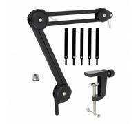 Xgdsnly Braccio a Pantografo Articolato Asta Microfonica Snodabile Supporto per Streamer, Creatori di Contenuti, Scrivania, Dirette Trasmissione in Diretta