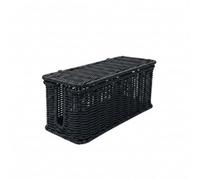 Xgdsnly Cable Management Tray Scatola Cavi, Rettangolare Con Foro A U, 31/13/13, Colore Nero Come Da Immagine