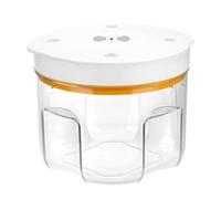 Xgdsnly Camera a Vuoto con Coperchio Trasparente Contenitore Sottovuoto Efficiente per Artigiani, Colata di Resina, Arancione, 2 Litri