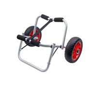 Xgdsnly Carrello per Kayak Canoe E Paddle Board Supporto Portatile Pieghevole in Lega di Alluminio con Protezioni in Spugna E Ruote Resistenti Adatto per, Tavola Rimorchio S Rosso