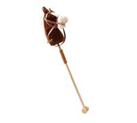 Xgdsnly Cavallo a Bastone Gioco Cavalcabile Cavallino Interattivo in Peluche con Bastone Robusto E Suoni di E Galoppo Adatto per Il Gioco Creativo De, caffè con Rullo