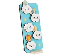 Xgdsnly Children Learning Slider Gioco Educativo Bambini Pannello Meteo Scorrevole Puzzle Legno Attività Sensoriali Riconoscimento Immagini Sviluppo Adatto per Asilo Casa Aula