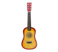Xgdsnly Chitarra Acustica Compatta Chitarra Piccola Maneggevole Strumento Musicale per Principianti, Studenti, Casa, Scuola di Musica, Colore Tramonto, 23 Pollici
