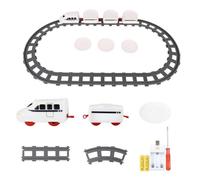 Xgdsnly con Binari Creativo, Configurazione Deluxe, Treno Rotante A Cinque Carrozze, Accessori per Carrozze, Kit di Ricarica, Size to 6