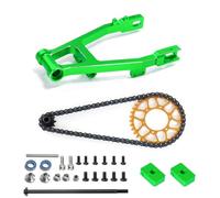 Xgdsnly Forcella Posteriore Catena Trasmissione Pignoni Braccio Supporto Metallo Robusto Assemblaggio Completo Riprende Prestazioni Posteriori Adatto a Riparazione RC Prove Tecniche, Orange