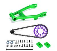 Xgdsnly Forcella Posteriore Catena Trasmissione Pignoni Braccio Supporto Metallo Robusto Assemblaggio Completo Riprende Prestazioni Posteriori Adatto a Riparazione RC Prove Tecniche, Purple