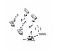 Xgdsnly Industrial Vehicle Set Componenti Elicottero RC Swashplate in Alluminio 6061 con Otto Cuscinetti per Stabilità E Controllo Adatto per Modellismo Aereo Club Volo Riparazioni, Argento