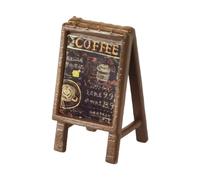 Xgdsnly Layout Cartello Bar Caffetteria Casa delle Bambole 1/64, Cartello Lavagna a Frame 1:64