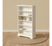Xgdsnly Libreria Miniatura Scaffale Bambola Mobile Accessorio a Sei Ripiani in Betulla Adatto per Collezionisti Decorazione Casa Bambole Modellismo Esposizione Miniature 1 12, Noce