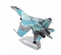 Xgdsnly Linee Dei Pannelli Modellino Statico SU-35 Modellino Jet SU-35 Collezionabile Supporto Espositivo, Argento