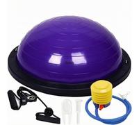 Xgdsnly Mezza Sfera Elastiche Solido P da Equilibrio con Pompa Resistente Pedana Propriocettiva per Atleti, Pratica Posturale, Array, Viola