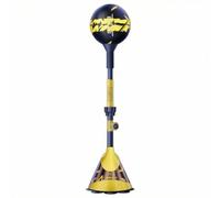 Xgdsnly Punching Ball da Terra Resistente Colpitore Riflessi con Guantoni Salvaspazio Punching Ball per Pugili, Famiglie, Casa, Nero Oro