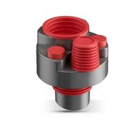 Xgdsnly Raccordo con Tappo di Chiusura Salvaspazio Adattatore con Guarnizione a Diramazioni Multiple Connettore per Lavanderia, Rosso, Grigio, Quattro Vie Rosso E Grigio