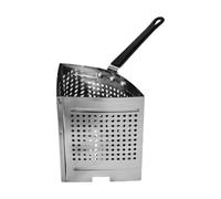 Xgdsnly Recipiente Scolapasta con Manico Resistente Recipiente Microforato Antiruggine Colino per Cuochi, Ristorante