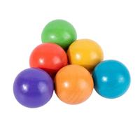 Xgdsnly Set di 6 Palline di Legno Arcobaleno per Il Riconoscimento Dei Colori, Ideali Come Regalo per Bambini.