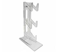 Xgdsnly Supporto Controller Acrilico Porta Controller Supporto Cuffie Espositore Trasparente Ordinato Organizzatore da Tavolo in Acrilico Chiaro Adatto per Scrivania Casa Area Studio, Trasparente