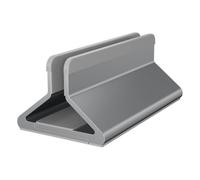 Xgdsnly Supporto in Alluminio con Larghezza Regolabile Compatto Supporto con Slot Regolabile Universale Porta Laptop Verticale per Studenti, Scrivania, Grigio