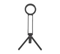 Xgdsnly Supporto Telefono da Scrivania Porta Cellulare Pieghevole Treppiede Universale Moschettone Compatto in PP Adatto per Viaggi Lavoro Fotografia attività, Nero