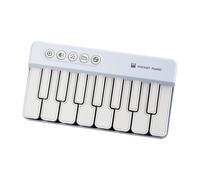 Xgdsnly Tastiera Elettronica Mini Giocattolo per L'apprendimento, Portatile con Funzione Luce, Ideale per Lezioni di Musica, Educazione Prescolare E Come, Blu