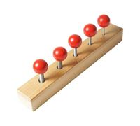 Xgdsnly Tavola con Viti in Legno Sicuro Gioco con Manopole e Aste Filettate Senza Sostanze Tossiche Busy Board per Scuola Parentale
