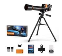 Xgdsnly Telescopio Astronomico Rifrattore con, Telescopio Astronomico 1003-2 Con 2 Oculari, Panno Per Lenti, Conchiglia Oculare, Manuale, Clip Per Telefono, Pellicola Baader