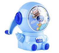 Xgdsnly Temperamatite a Manovella Spaziale Temperamatite con Punta Regolabile Durevole Appuntalapis per Bambini, Classe, 宇航员削笔机-蓝色