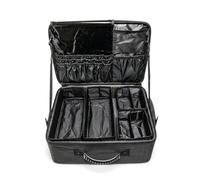 Xgdsnly Valigia Trucco con Ruote Portatile Trolley Trucco Scorrevole Valigetta con Tre Scomparti per Trasferte, Trolley In Tessuto Oxford A Tre Strati Con 4 Piccole Borse, Ruote Per Aereo E Tracolla