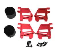 Xgdsnly Vehicle Mounting Strap Supporto Batteria Piastra Montaggio Cinghia Fissaggio Staffa Lega Funzione Antivibrazione in Alluminio Leggero con Viti E, Rosso
